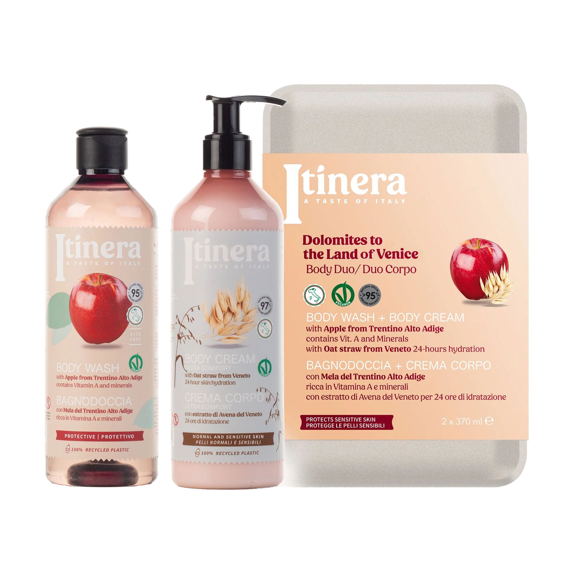 Набір Itinera Dolomites To The Land Of Venice Body Duo (гель для душу, 370 мл + крем для тіла, 370 мл)